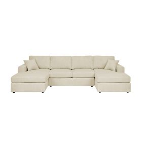 3 - Piece Corduroy Double-Chaise Sectional