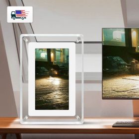 7-inch Digital Picture Frame,Acrylic Video Frame with Auto Rotate Playback, 2GB Internal Memory and 1500mAh Battery, Supports 1024 * 600 Resoluti