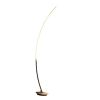 62.25-Inch Bradie Brushed Nickel LED Arc Tube Floor Lamp
