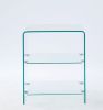 2 layer Tempered Glass Side Table, Clear glass Sofa Table