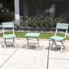 Direct Wicker 3-Piece Acacia Wood Patio Set ��� 2 Outdoor Dining  Folding Chairs and Square Coffee Table, Portable Garden Bistro Set