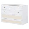 Full Size Murphy Bed with Large Drawers,White