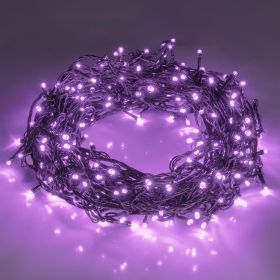 200 - LED 66 - Foot Halloween Fairy String Lights With 8 Lighting Modes, Mini - Plug - In String Lights, Suitable For Indoor And Outdoor Decorati (Color: Purple)