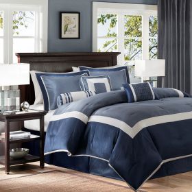 7 Piece Comforter Set (Color: as Pic)