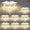 Outdoor Solar Post Lights, 8 Pack, LED Warm/Cool White, 2 Modes, Fits 3.5x3.5���������5x5 Wooden Posts Ideal for Fence, Deck, Garden, Porch