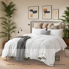 Ins Style High-end Feeling, Pure Color Bedding Set Of Three Pieces (Option: Solid color threepiece suit)