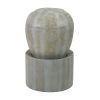 19.5x19.5x32.5" Heavy Outdoor Cement Fountain Antique, Cute Unique Urn Design Water feature For Home Garden, Lawn, Deck & Patio
