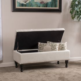 HYATT STORAGE OTTOMAN (Option: Linen)